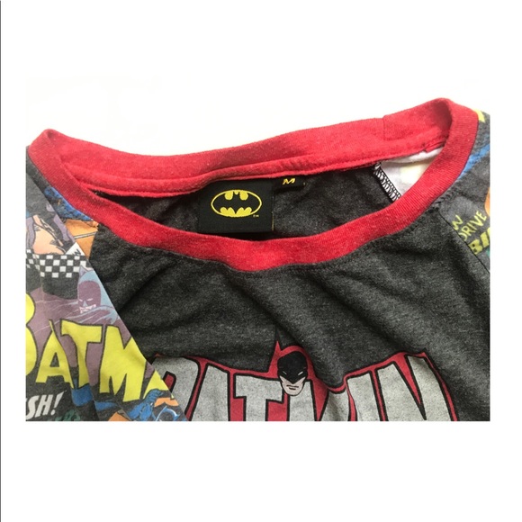 β‘οΈVintage DCβ‘οΈBatman 3/4 sleeve T-Shirt M size - Picture 3 of 7